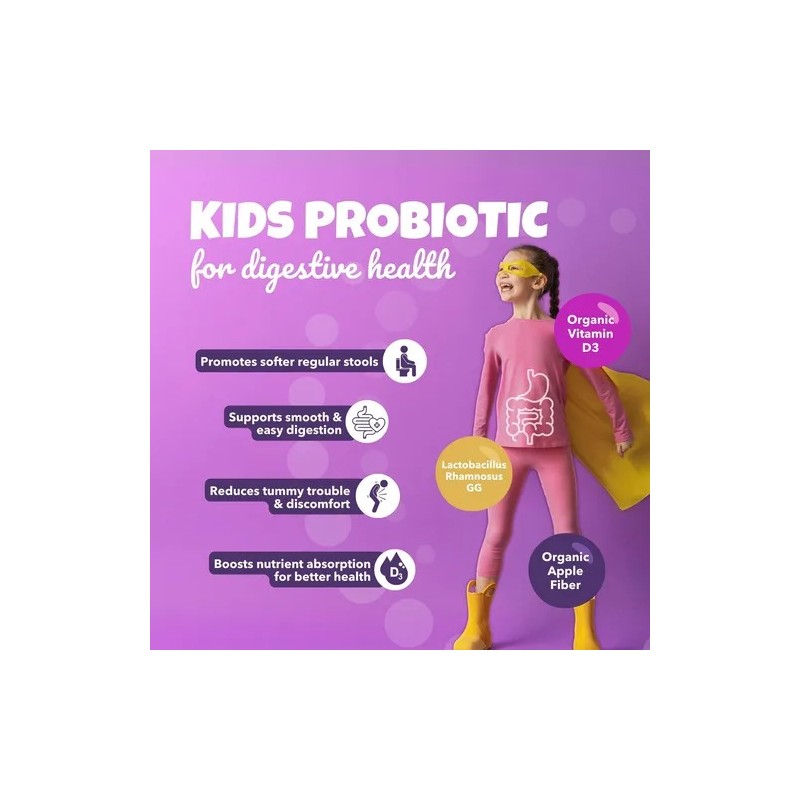 Bio360 Probióticos Niños 15 Cepas 5 Mil Millones Cfu 60