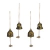 Relaxdays Wind Chime Bells, Set of 4, Feng Shui Glockenspiel,