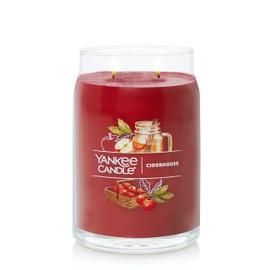 Yankee Candle Ciderhouse Scented, Signature 20oz Large Jar 2-Wick Candle, Over 60 Hours of Burn Time