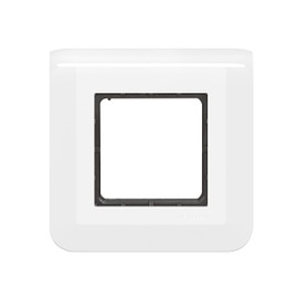 LEGRAND | Mosaic Plate with Bracket, Screw Fastening for 2 Modules, Contemporary Design Bright White, Easy Recessed Mounting