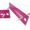 Lovelysp Knitting Needle Gauge Geometric Rulers Gauge Sewing Tools Knitting