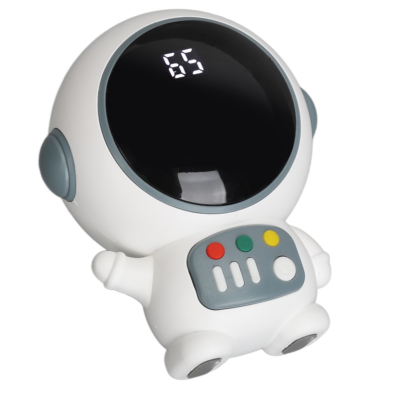 Astronaut Shaped Cute Hand Warmer Digital Display USB Rechargeable 2
