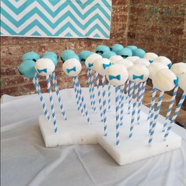 Light Blue Striped Drinking Paper Straws for Birthday Party Wedding Baby Shower Biodegradable Straw Box of 100