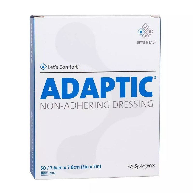 ADAPTIC 50 Count Non Adhering Wound Dressing Petrolatum Emulsion 812082809651