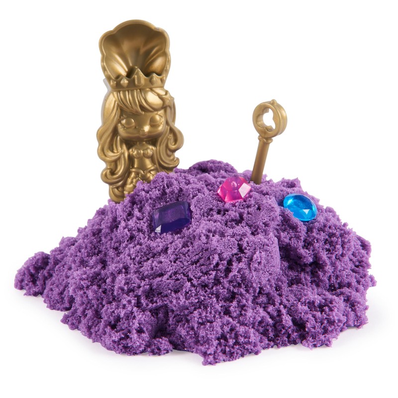 Kinetic Sand, Mini Castello Sirenetta, 170 g di Sabbia Shimmer,