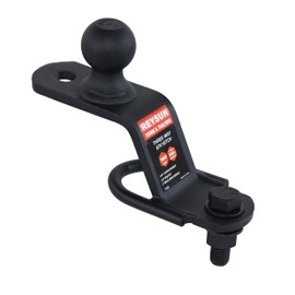 REYSUN 3 in 1 ATV/UTV Trailer Hitch Adapter with 2 inch Trailer Ball, 3 Way ATV Attachment, Fastener Kit Included