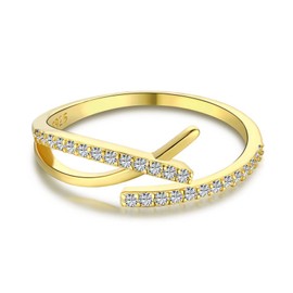 Gold Ring Thumb Rings for Women 925 Sterling Silver Plated Rings Simple Adjustable Rings Women Gold Rings sterling silver womens rings with Box