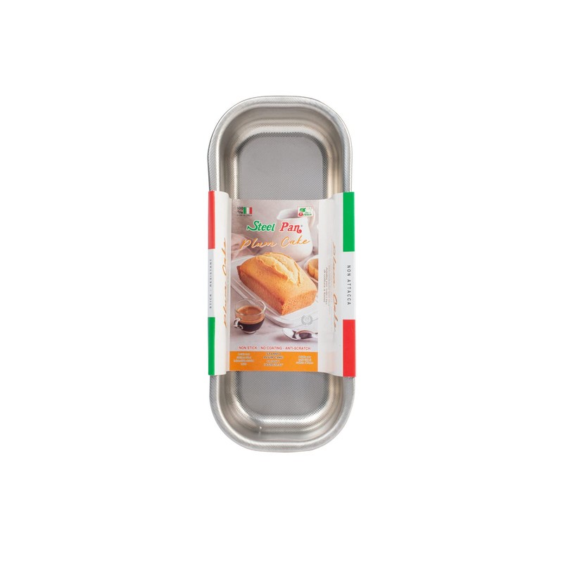 steel pan Plumcake Nonstick Stainless Steel 18/10 30x11 cm