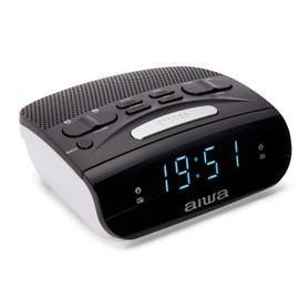 RADIO RELOJ DESPERTADOR AIWA CR-15BK DOBLE FM Alarm
