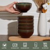 Pokini Stoneware Cereal Bowls Set of 6, 22 Oz Soup