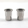 20Pcs M10x21 Stainless Steel Half Hexagon Rivet Nut Flat Head
