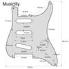 Musiclily Pro 8 Hole ST Stratopic Guard for SSS 2008-2019