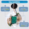Ceoighe 1 Pack Upgraded Remote Control Plastic Light Fixture with