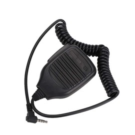 Handheld Speaker Mic,3.5mm Walkie Talkie Shoulder Speaker Microphone with PU wire for Baofeng/Yaesu,Two-Way Radio Mic Speaker For Police,Security Personnel,Driving, Hiking