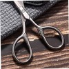 Healvian 2Pcs Stainless Steel Eyebrow Scissors for Precision Grooming Small