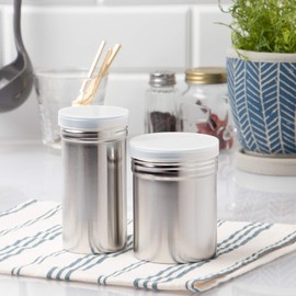 遠藤商事 msm-sa18.h-016mj – 8 Powder Cans (Acrylic Lid) with Large