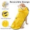 MAMORE Dog Raincoat Reversible,Waterproof Dog Rain Coat Hooded Slicker Poncho