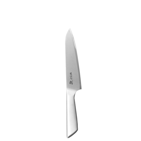 Pearl Metal F-1309 Petty Knife, Silver, 4.9 inches (125 mm), Molybdenum Steel, Bishamon, Tsuyoshi