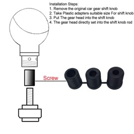 Abfer 5 Speed Gear Shift Knob Short and Weighted Aluminum Alloy Car Gear Shift Knob Lever Stick Shifter Head Automatic Manual Vehicle Universal Car Accessories Interior (Various Colors)