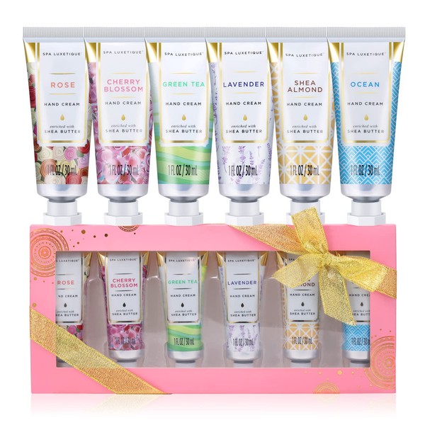 Mini Hand Cream Set, Spa Luxetique Shea Butter Hand Cream