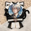 G.triGer WH 57mm Cat Ears Rosette Can Badge White