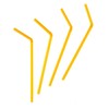 Flexible Plastic Drinking Straws | 50ct (Neon Assortment)