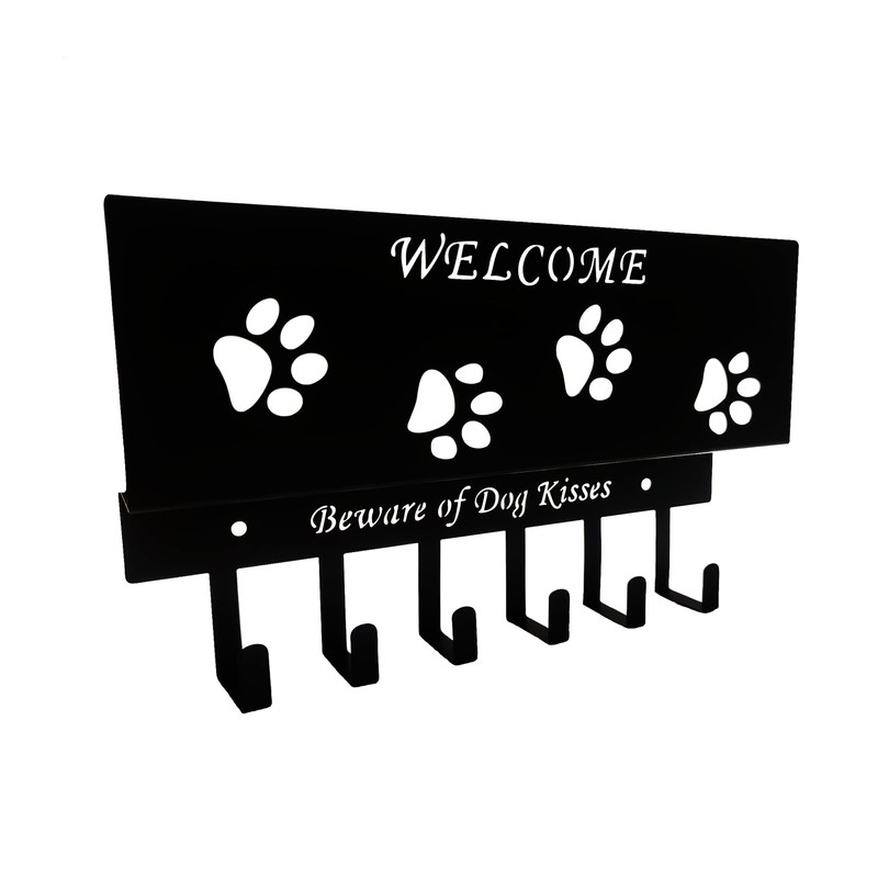Dog Leash Holder for Wall, Storage and Mail Organizer, Key