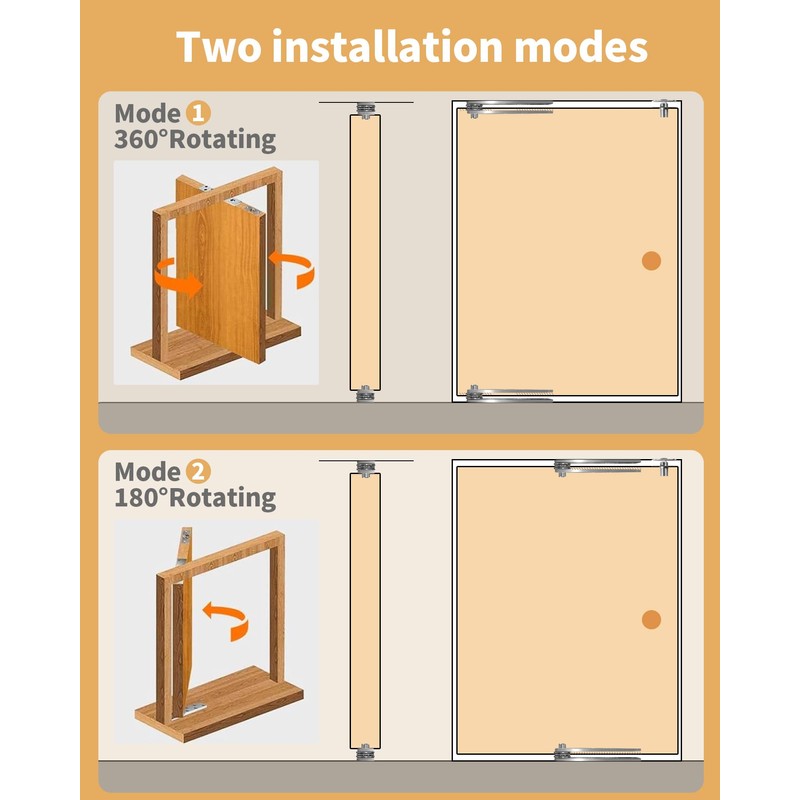 Heavy Duty Pivot Hinge for Wood Door with 360 Degree