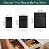 Small Silverware Organizer, Bamboo Kitchen Drawer Organizer, Utensil Holder, Cutlery