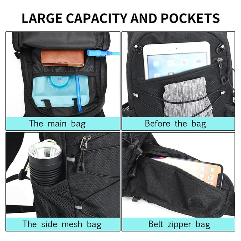 Bike Backpack Waterproof Folding Ultra Lightweight Nylon Bike Hydration Backpack