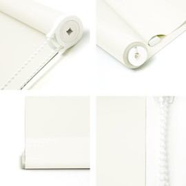 NUTRO CHILL Window Shades, Blackout Blinds with Thermal Insulated, UV Protection Roller Shades for Home, Door, Kitchen, Bathroom (52" W x 68" L, Beige)