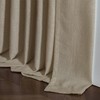 Pleated Linen Curtains 90 Inches Long for Living Room Pinch