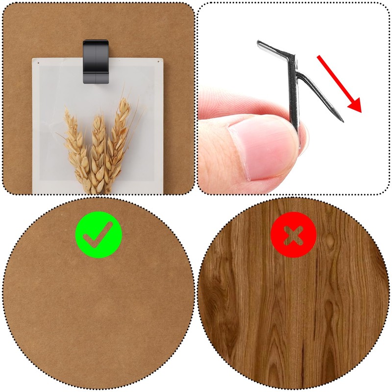 PEUTIER 10pcs Cubicle Hooks, Metal Push Pin Hooks Fabric Panel
