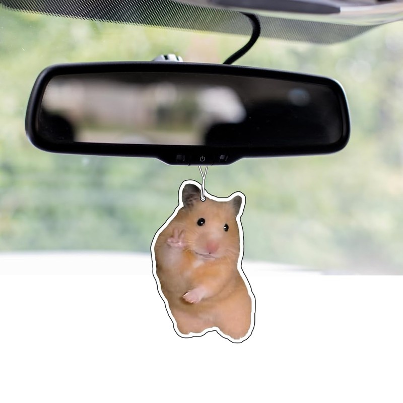 CME.Promo 2x Duftbaum mit Hamster Motiv, Auto lustig Duftspender, Duftbaum