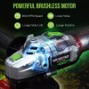 WORKPRO 20V Brushless Motor Cordless Angle Grinder Kits 4-1/2" Disc
