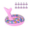 10pcs Inflatable Floating Drink Holders Beverage Cup Coasters for Swimming