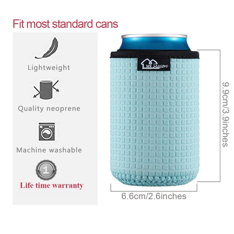 WK IEASON 12oz Standard Can Sleeves Insulators Holder Non-Slip Neoprene