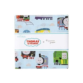 Riley Blake Thomas & Friends Sodor Railway Collection, Perfect for Quilting, Apparel, DIY Crafting, and Home Decor. (Thomas & Friends Sodor Railway 5" Stacker)