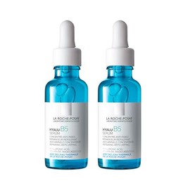La Roche-Posay Hyalu B5 Anti-Falten-Serum mit Hyaluronsäure und Vitamin B5, straffende Wirkung und Reparatur, [2er-Pack] x 30 ml