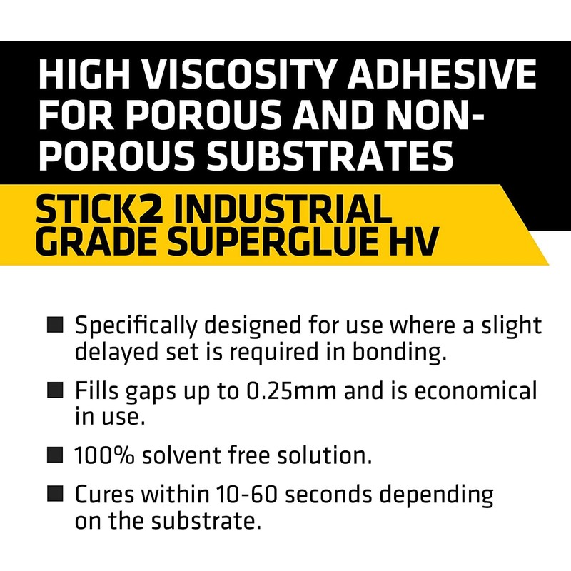 3 PCS EVERBUILD INDUSTRIAL GRADE SUPER GLUE HV HIGH VISCOSITY