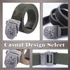 ONE LIMITATION BP001 Skull Buckle Braided Belt, Casual, Camouflage, One