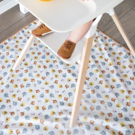 Bumkins Splat Mat, Waterproof, Washable for Floor or Table, Under Highchairs, Art, Crafts, Playtime 42x42 – Winnie and Friends