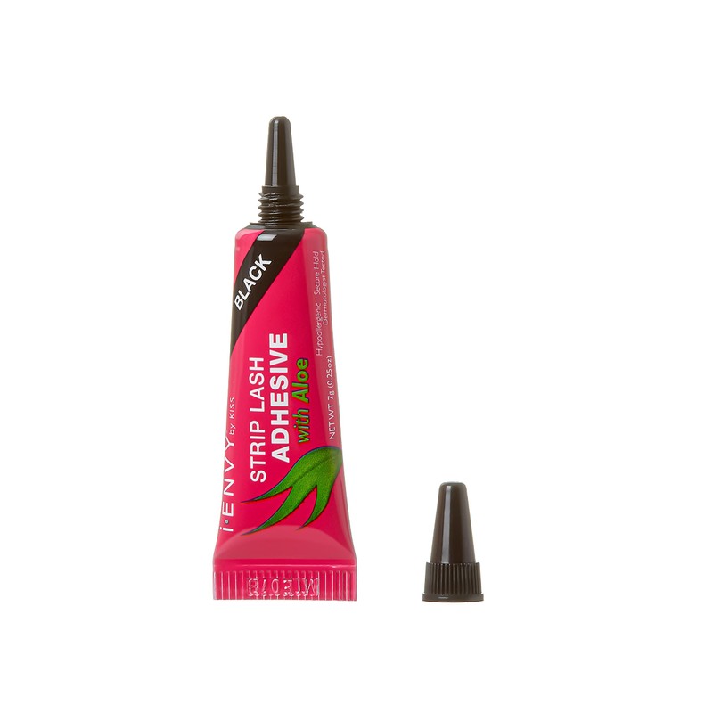 Kiss I Envy Strip Eyelash with Aloe Adhesive Black 0.25oz