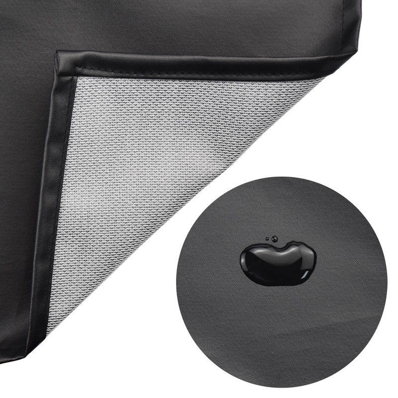 eywlwaar PU Waterproof Apron with One Big Pocket Adjustable Oil