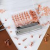 Funria 104PCS Copper Rivets for Leather 5 Size of Copper