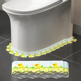SEIYOGDS Waterproof sticker seams in the toilet floor, waterproof and dirty tape, on the kitchen/toilet/bathroom in the corner. Prevents moisture and prevents mould (1.5 m) (yellow)