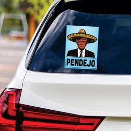 Pendejo No Kings in America Vinyl Sticker, Resist Hate, Anti-Trump, No Kings Liberty Sticker, Resist Fascism Car Bumper Sticker, 6" x 4.5"