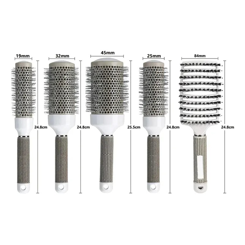 Set 11 Cepillo Cabello Ventilado Cerámica Térmico Brushing