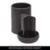 iDesign Toothbrush Holder for Normal Toothbrushes, Spin Brushes, and Toothpaste,