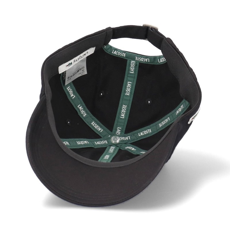 Lacoste Logo Cotton Basic Cap Logo Cotton Basic Cap (Black)